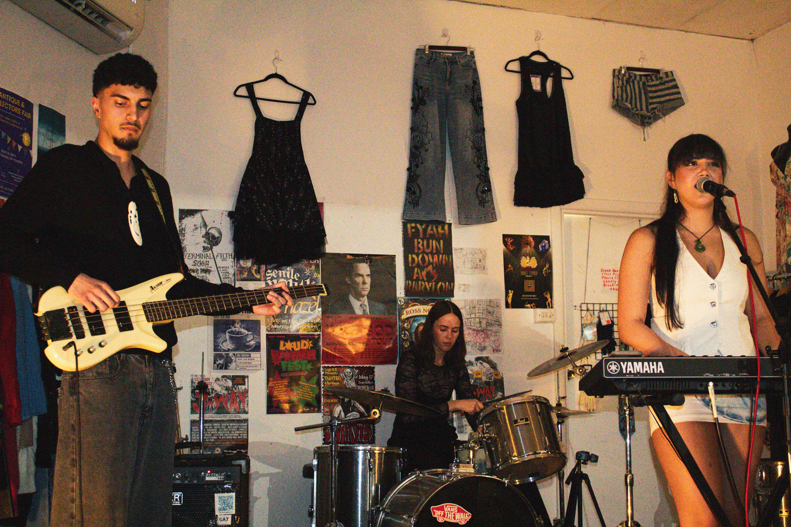 Eva & Avaiki live at Gifts of Mercy Emporium. Taken by Gia Alvarez.